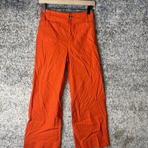 Maeve Anthropologie Pants Womens 24 The Colette Wide Leg Linen Blend Pockets